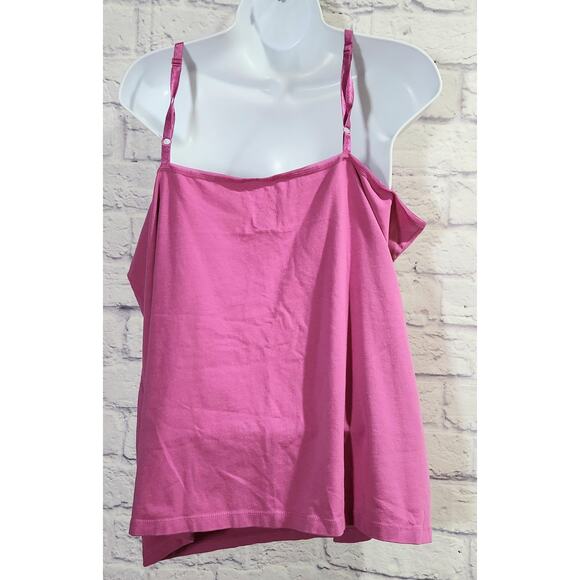 Lane Bryant Purple Adjustable Spaghetti Strap Tank Top 18 20 Lightweight Soft - Picture 3 of 4